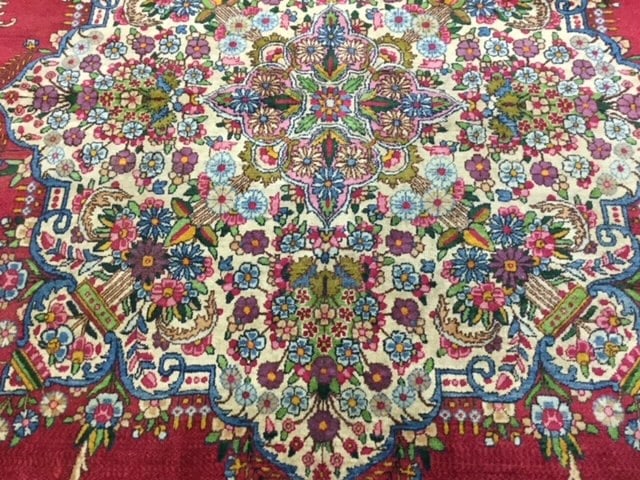 Antique Persian Lavar kerman-4167 - 8