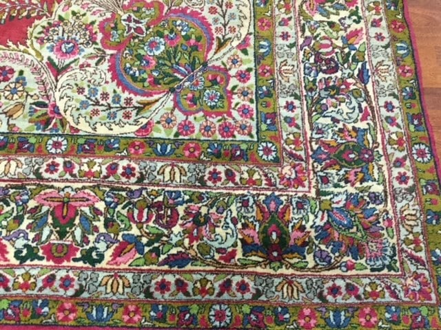 Antique Persian Lavar kerman-4167 - 9