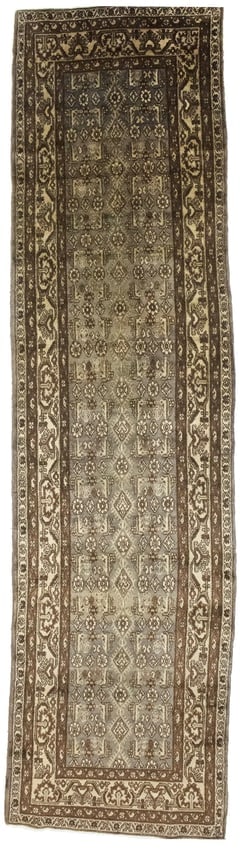 Semi Antique Tribal 4X15 Nahavand Persian Runner Rug (1 of 17)