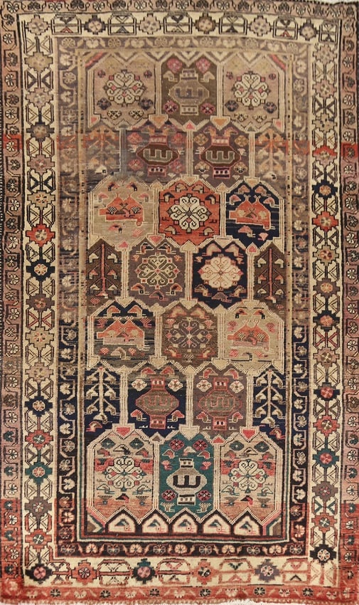 Antique Wool Mahal Persian Area Rug 5x9 (1 of 20)
