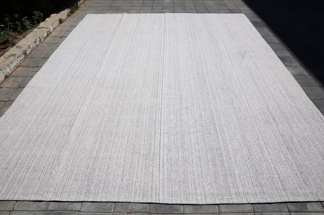 5'2'' x 7'8'' Handmade Vintage Wool Patchwork Rug - 478 - 2