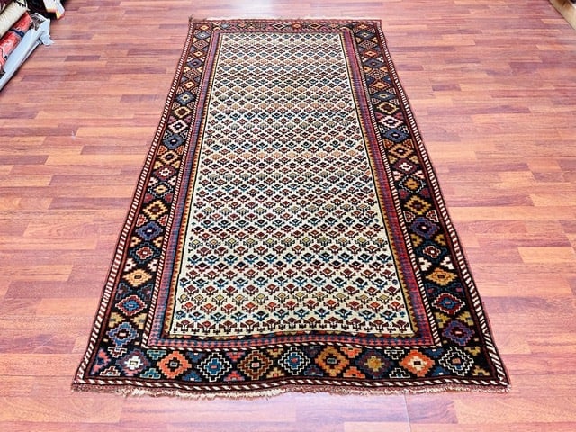 Antique persian Bidjar Rug-3466: Title:Antique persian Bidjar Rug-3466 Description:Gorgeous antique Persian Bidjar, from northwest persia, size, 4 ft . by 7 ft, 8 inches, circa 1910, wool on wool , excellent condition with a good pil