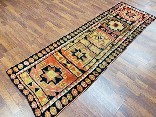 Antique Turkish Tribal Runner - 6
