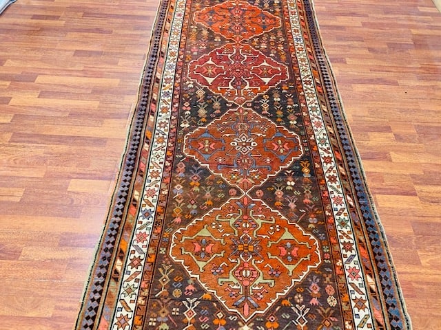 Antique karabagh Caucasian Runner, -4000 - 6