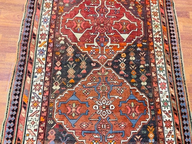 Antique karabagh Caucasian Runner, -4000 - 7