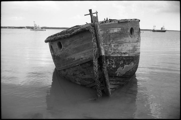 Edition 2/10 - Boat, Orford Ness, Suffolk 2015 - Silver Gelatin: Title: Edition 2/10 - Boat, Orford Ness, Suffolk 2015 - Silver Gelatin Description: Edition 2/10 - Boat, Orford Ness, Suffolk 2015 - Silver Gelatin Photograph Paul Cooklin United Kingdom