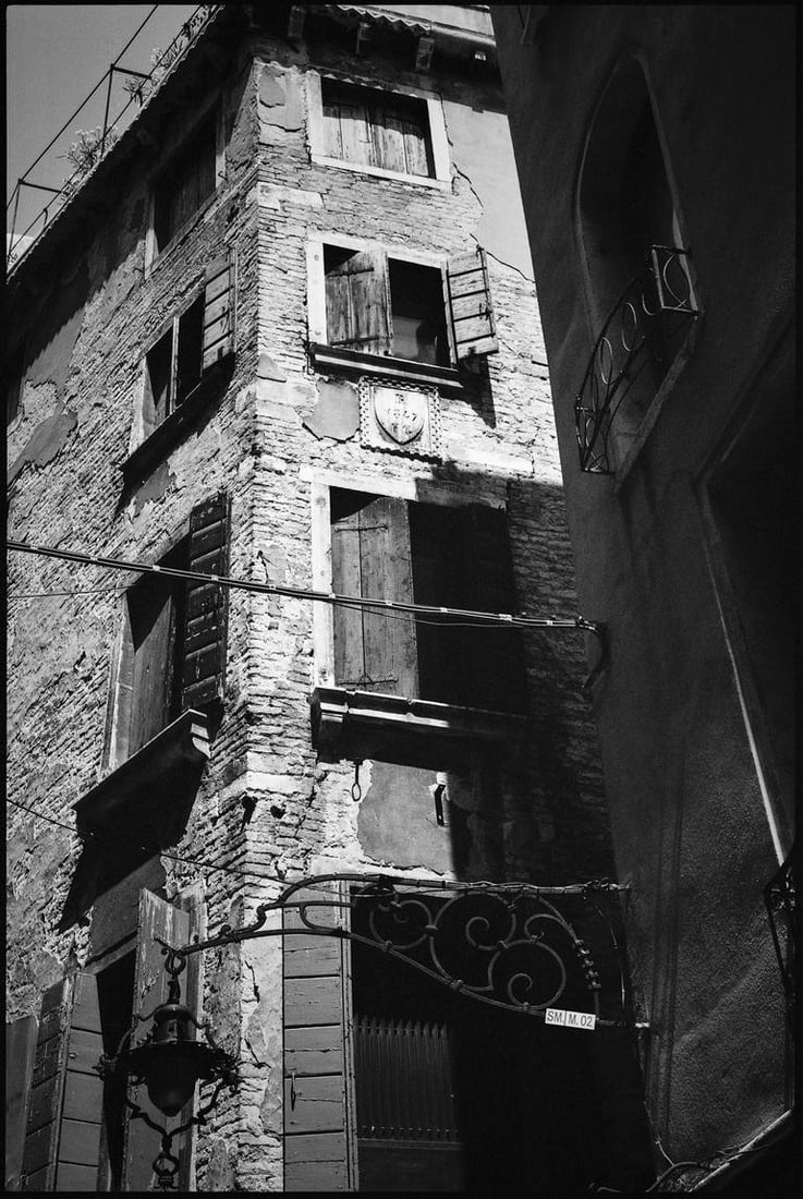 Architecture, Venice, Italy - Silver Gelatin: Title: Architecture, Venice, Italy - Silver Gelatin Description: Architecture, Venice, Italy - Silver Gelatin Photograph - Limited Edition of 10 Paul Cooklin United Kingdom Photography, Black & White