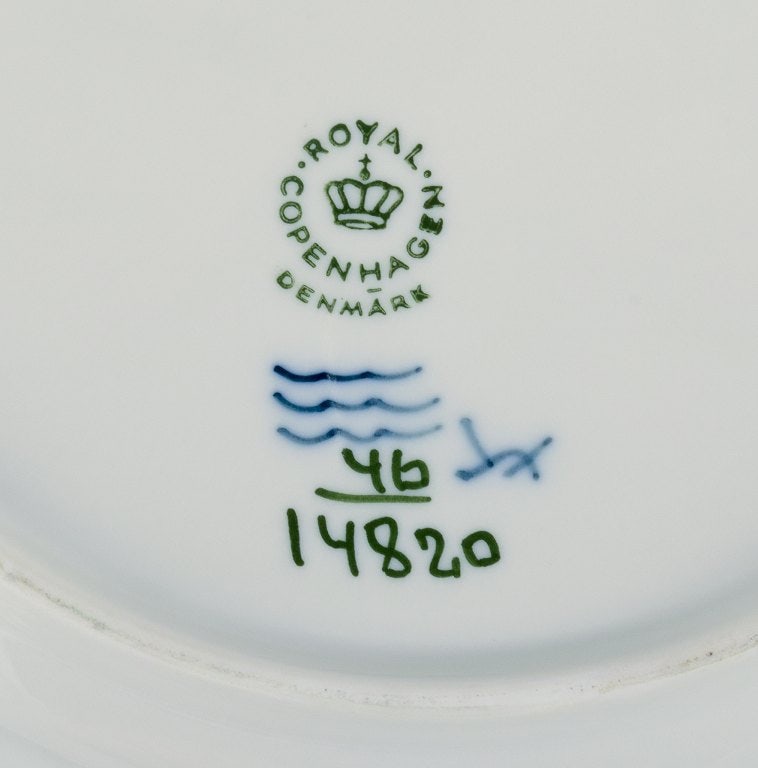 Johannes Hedegaard for Royal Copenhagen, Rimmon, five plates. - 4