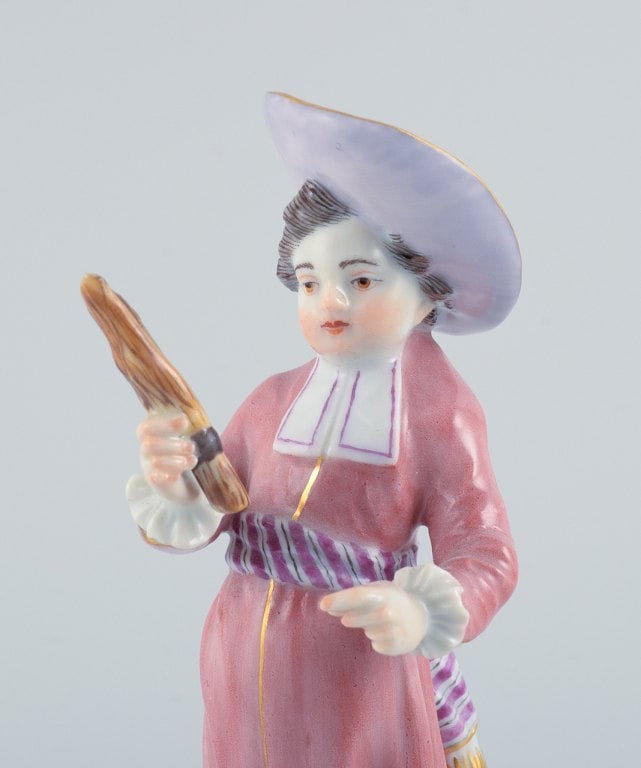 Meissen, Germany, porcelain figure. Overglaze. A boy in fine clothes. - 6
