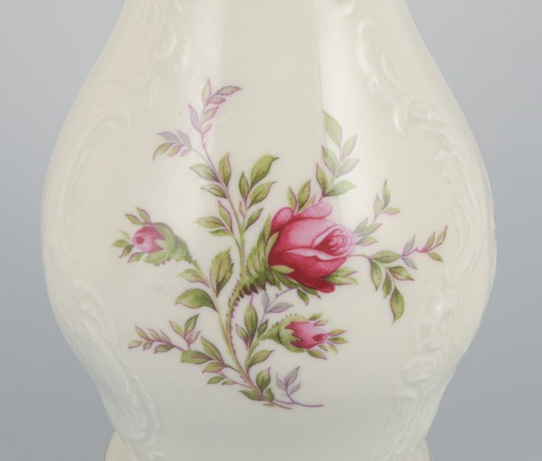Rosenthal, Germany. "Sanssouci", cream colored vase decorated with flowers and gold decoration. - 3