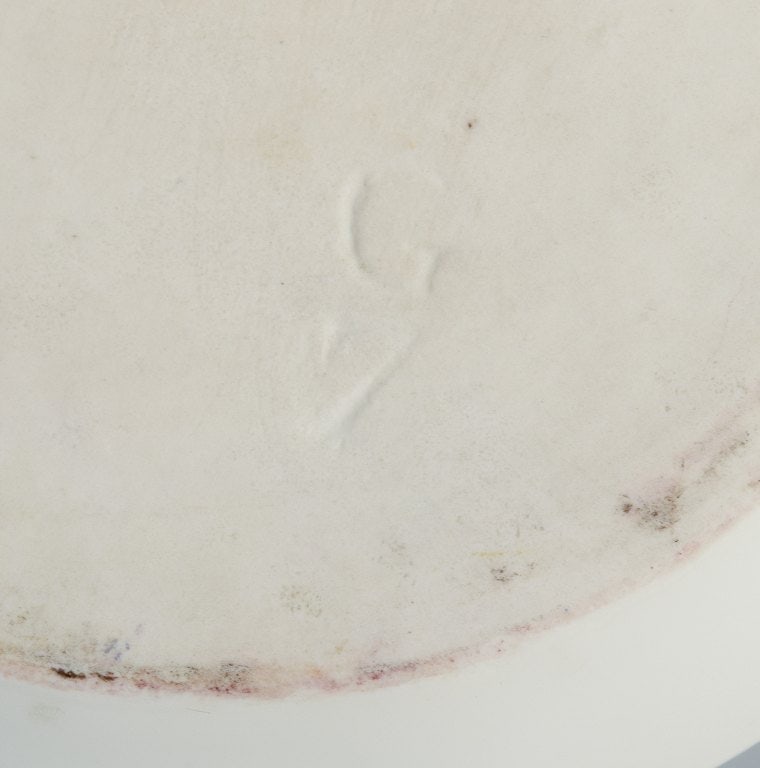 Bing & Grondahl. Antique and rare cream jug and sugar bowl on tray. - 9