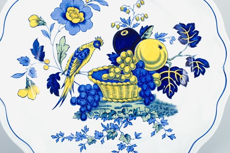 Copeland Spode, England, Bluebird. Two large dinner plates. - 3