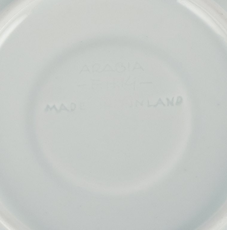 Friedl Holzer-Kjellberg (1905-1993) for Arabia. Three sets of Arabia mocha cups and saucers in rice - 6