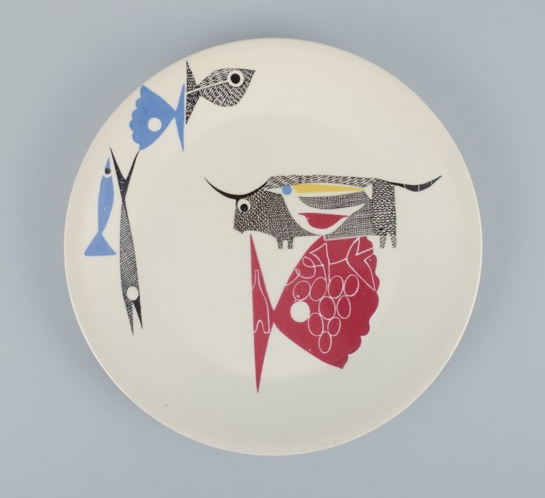 Figgjo Flint, Norway, three "A La Carte" faience plates. - 2