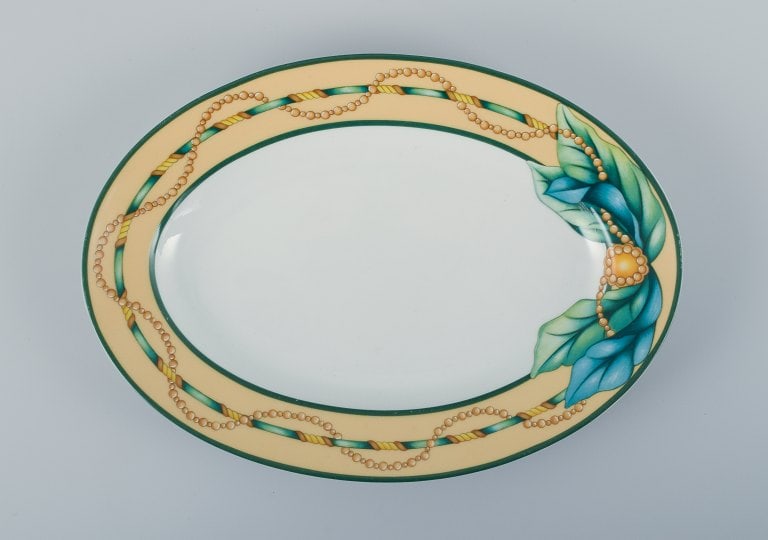 Giacomo Passera for Porcelaine de Paris - "Les voyages de Bougainville". A large oblong dish and a - 3