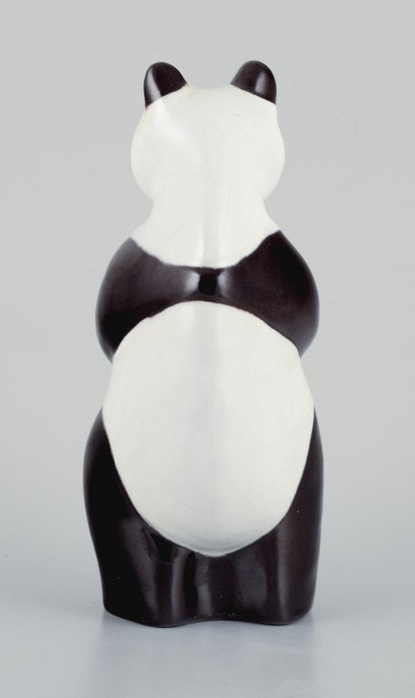 Mari Simmulson for Upsala Ekeby, rare hand-painted ceramic panda figure. - 6