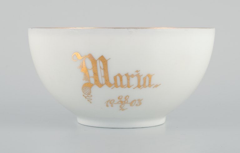 Rosenthal, Germany, a set of four large teacups and matching porcelain saucers. Thin white porcelain - 4