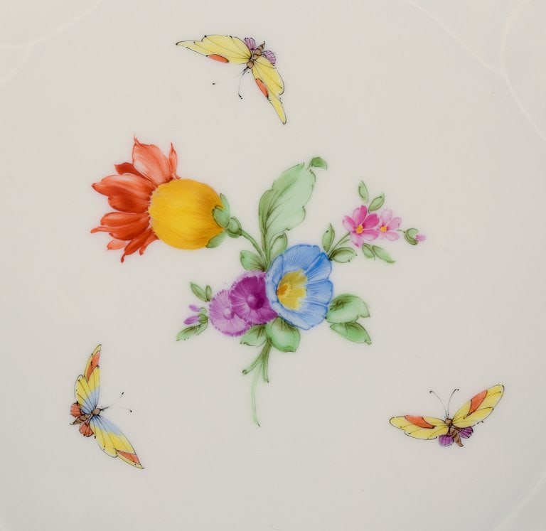 KPM (Königliche Porzellan Manufaktur), Germany, bowl decorated with flowers, butterflies and - 4