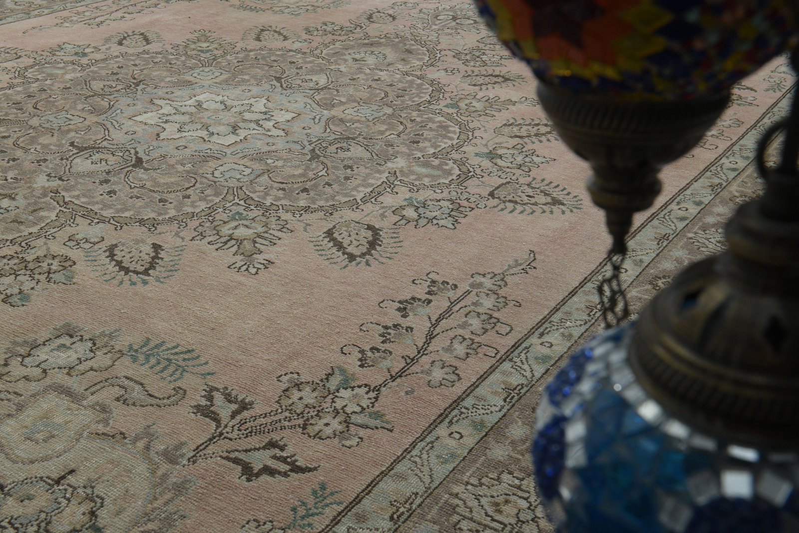 9'4x12'7 ft, ORANGE PERSIAN RUG - 6