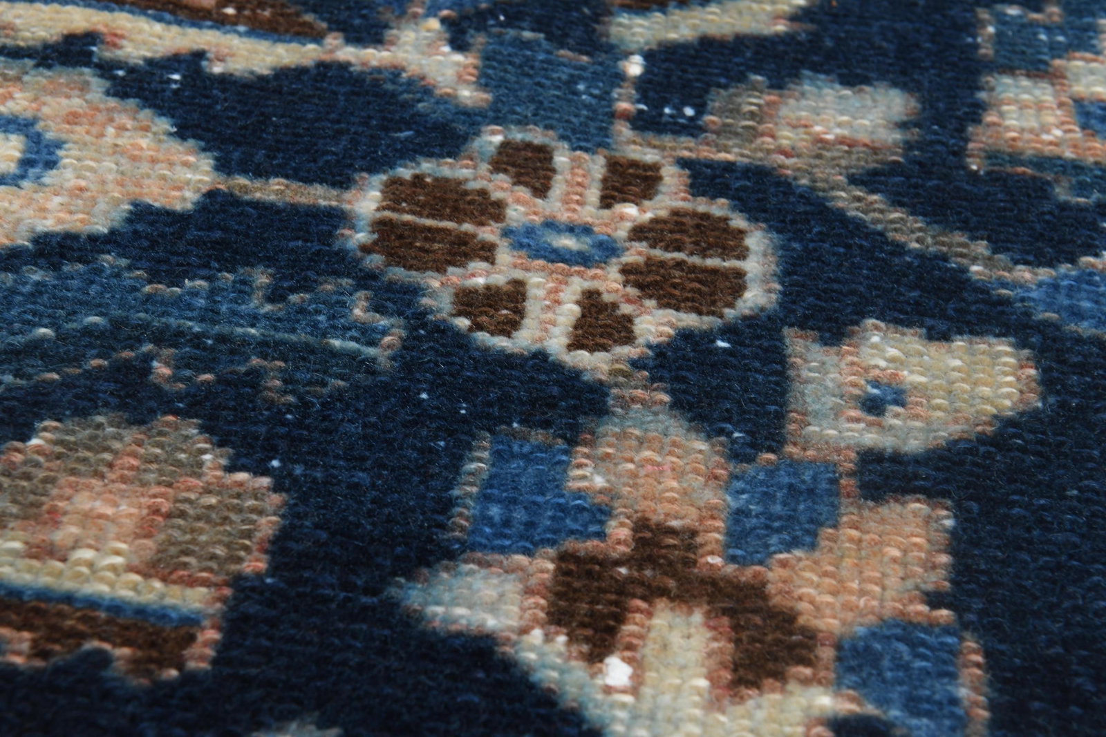 9'5x11'9 ft, OVERSIZED PERSIAN RUG, Brown Blue - 6