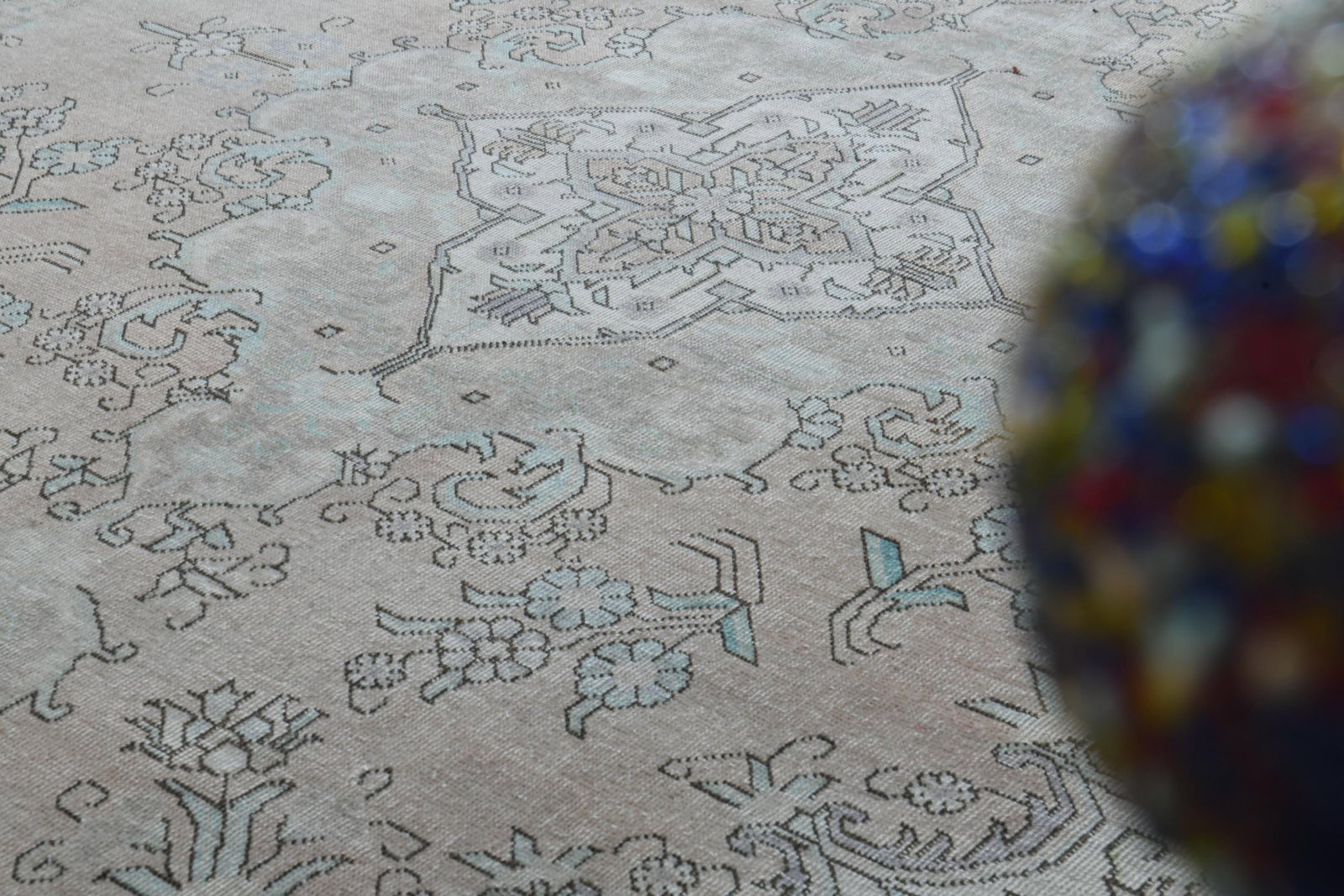 8x10'3 ft, ORANGE MINIMALIST RUG - 6