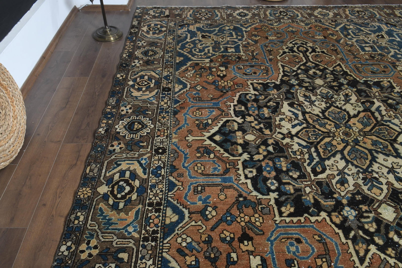 9'5x12'5 ft, ORANGE MINIMALIST RUG - 5