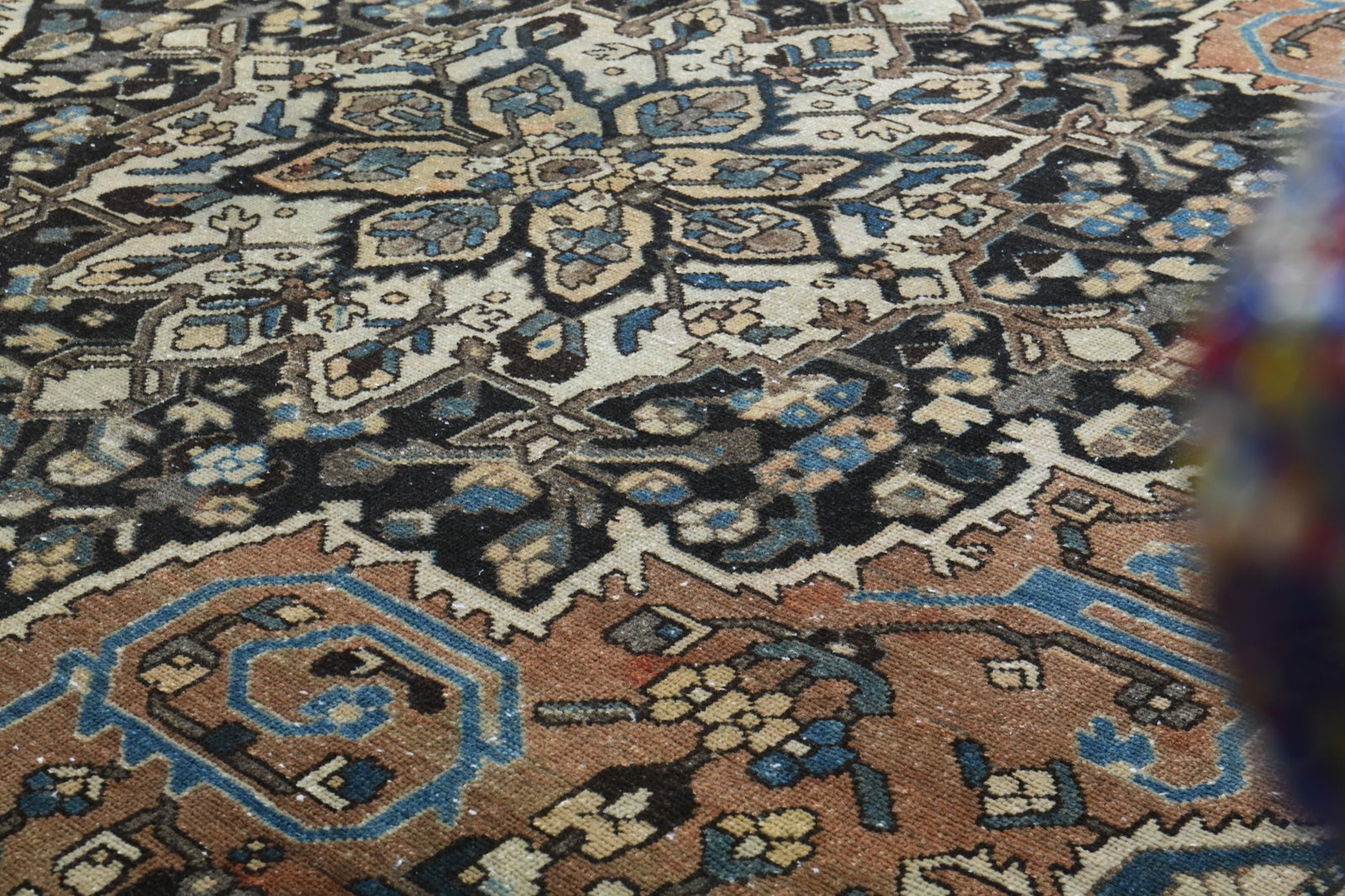 9'5x12'5 ft, ORANGE MINIMALIST RUG - 7