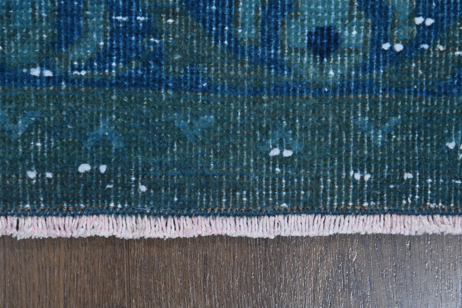 10x13'6 ft, BLUE OVERSIZED RUG, Vintage - 4