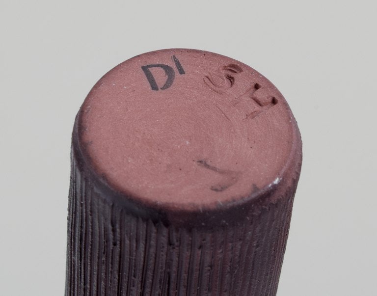 Sven Hofverberg, Swedish ceramist. Large and small unique ceramic vases. Multi-colored glaze. - 8