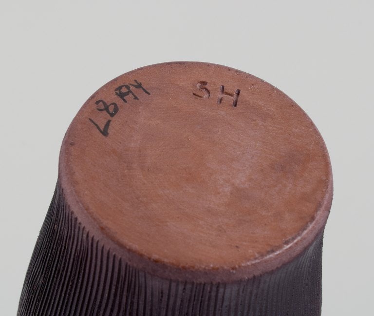 Sven Hofverberg, Swedish ceramist. Large and small unique ceramic vases. Multi-colored glaze. - 9