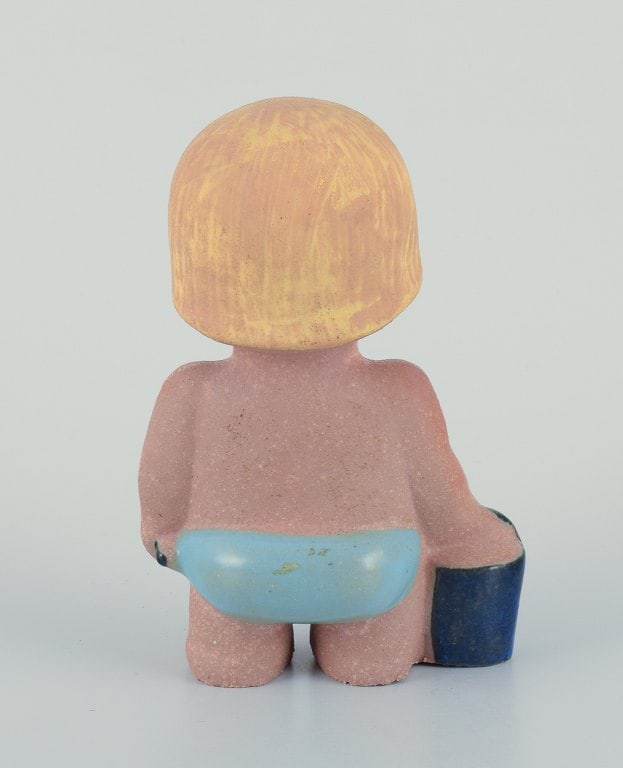 Lisa Larson for Gustavsberg. Stoneware figurine from "Children of the World" series. - 5