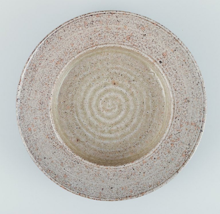 Nils Kähler for Kähler. Ceramic bowl with glaze in sandy tones. - 4