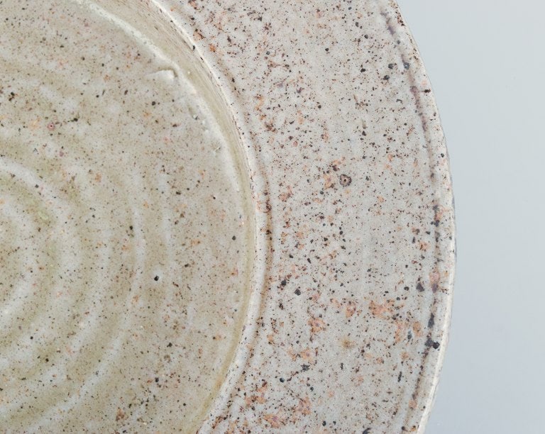 Nils Kähler for Kähler. Ceramic bowl with glaze in sandy tones. - 6