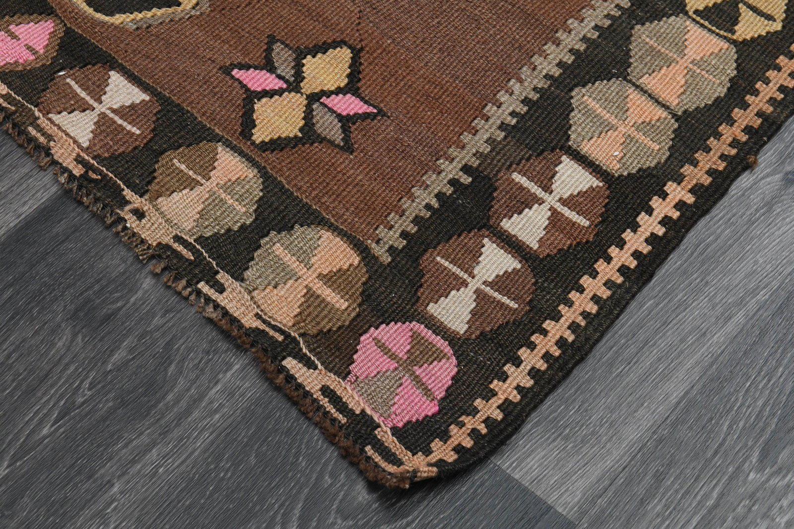 5x14 ft, TURKISH WIDE KILIM Runner - 4