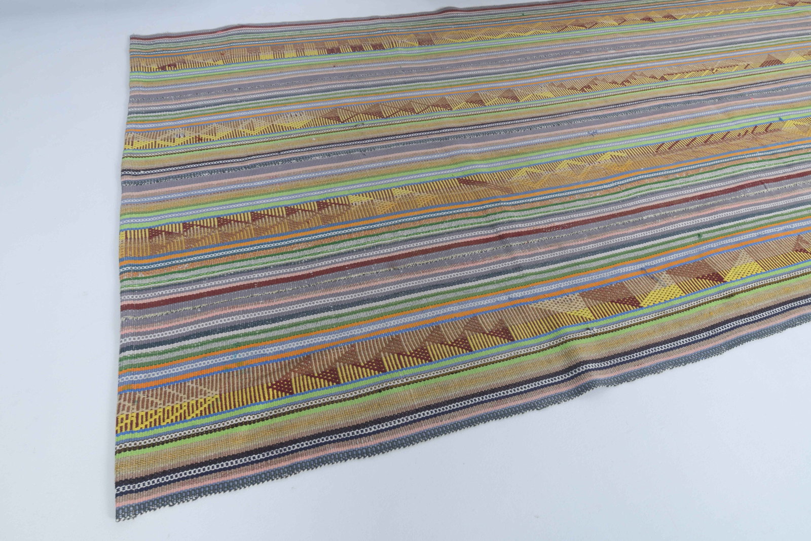 4.3x9.2 ft, TURKISH KILIM Rug - 11