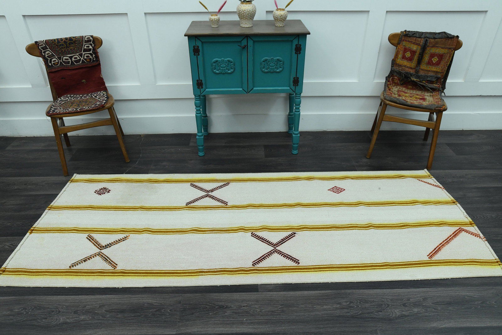 3.1x8.5 Ft VINTAGE TURKISH Rug - 13