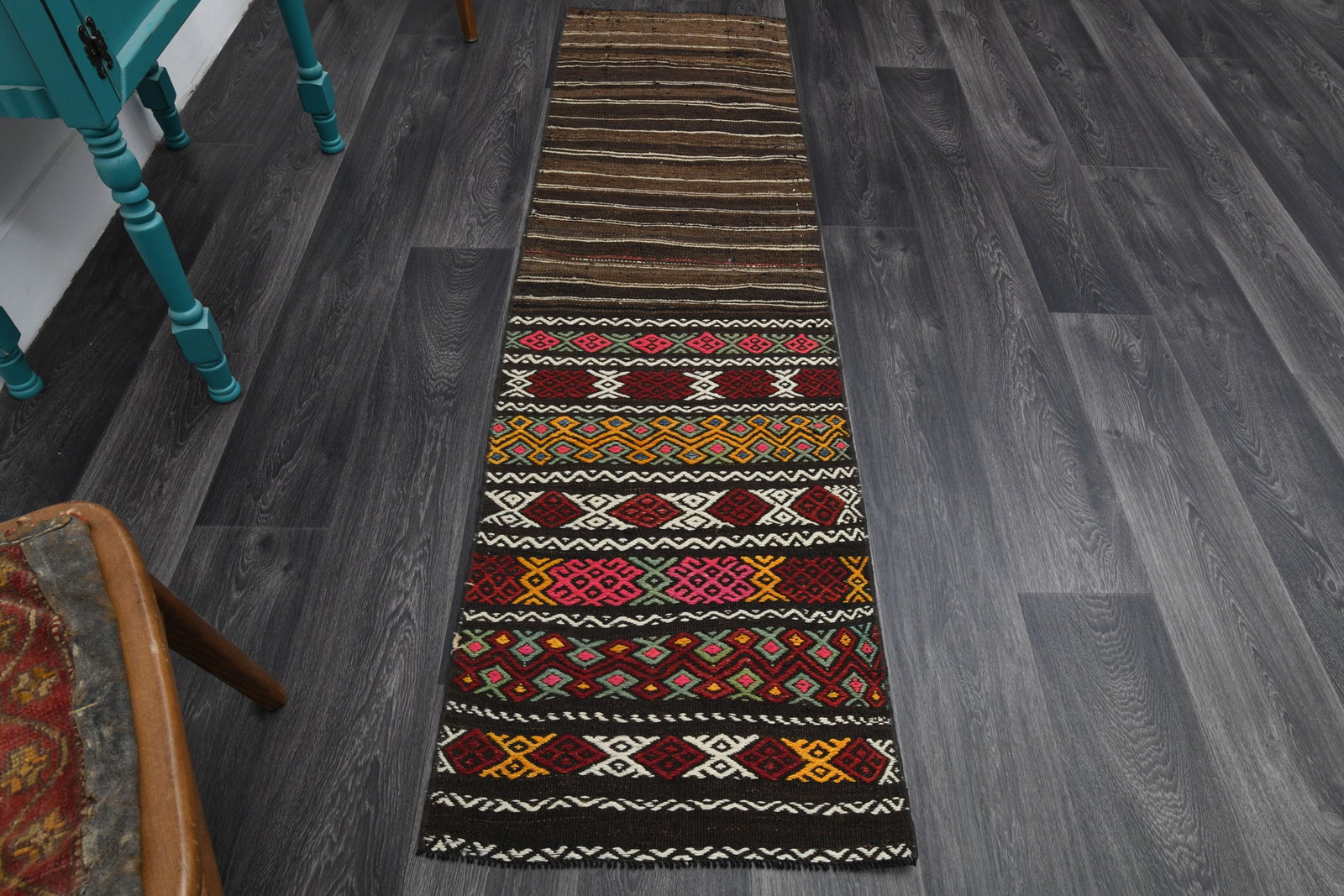 1.9x6.9 Ft, TURKISH Rug, Vintage - 2