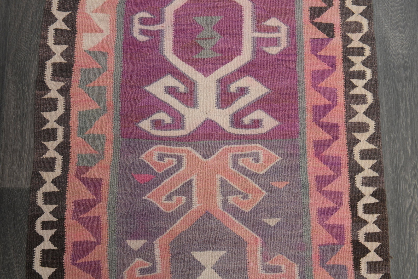 3.2x9.9 ft, TURKISH KILIM Runner - 16