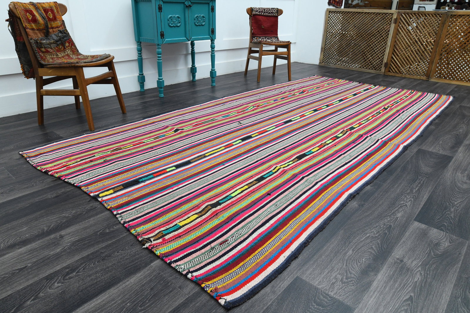 5.6x11.6 Ft, WIDE TURKISH Runner Rug - 10