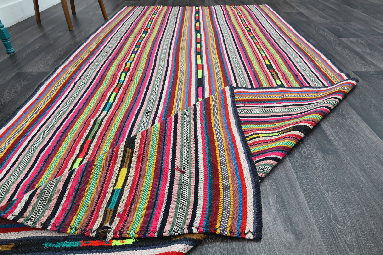 5.6x11.6 Ft, WIDE TURKISH Runner Rug - 14
