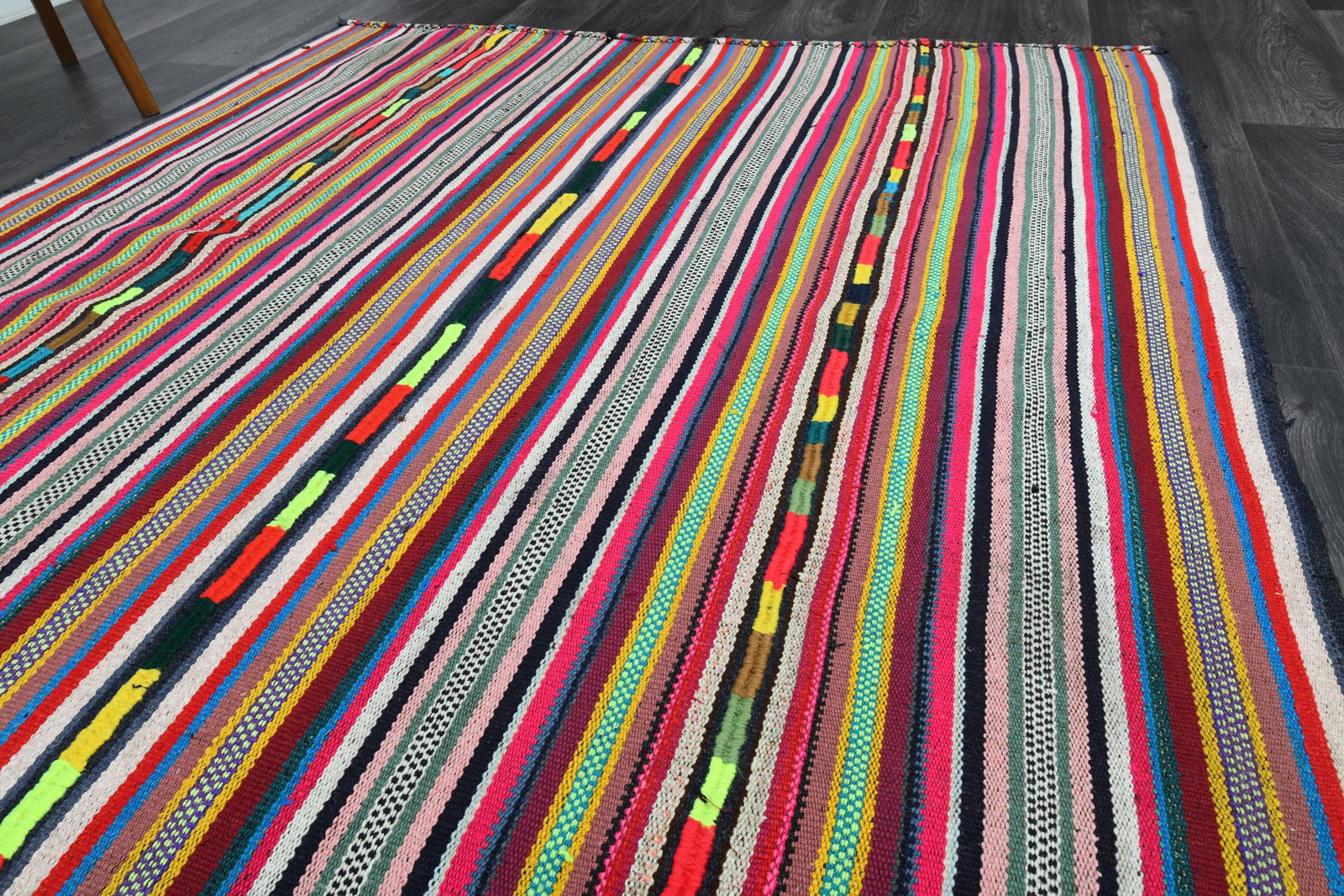 5.6x11.6 Ft, WIDE TURKISH Runner Rug - 8