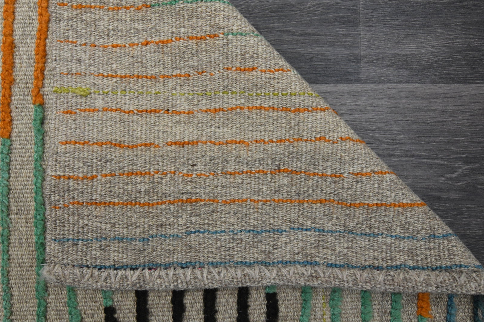 2.7x9.7 ft, TURKISH KILIM Runner - 8