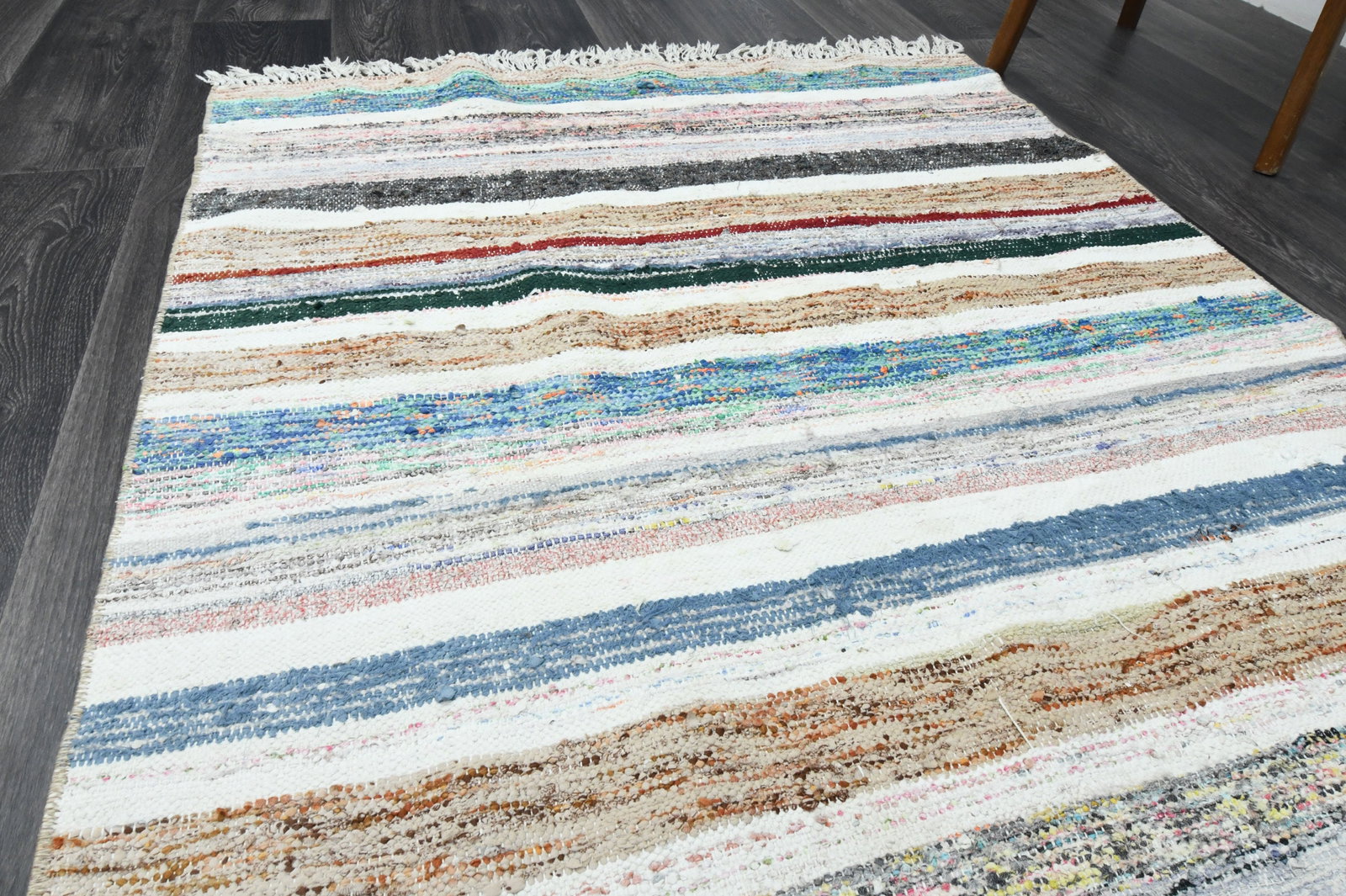 3.7x9 ft, TURKISH KILIM Rug - 4