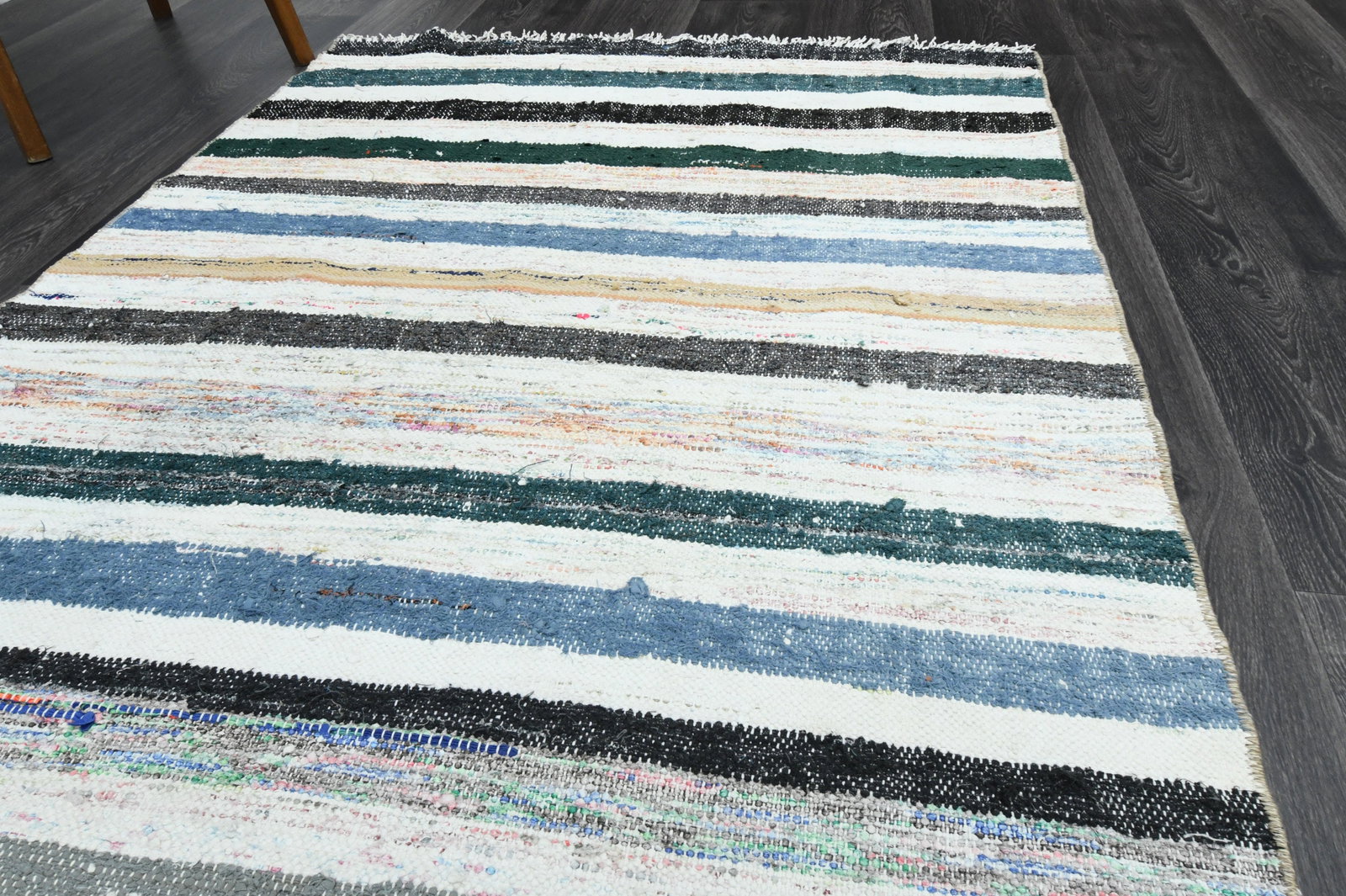 3.7x9 ft, TURKISH KILIM Rug - 5