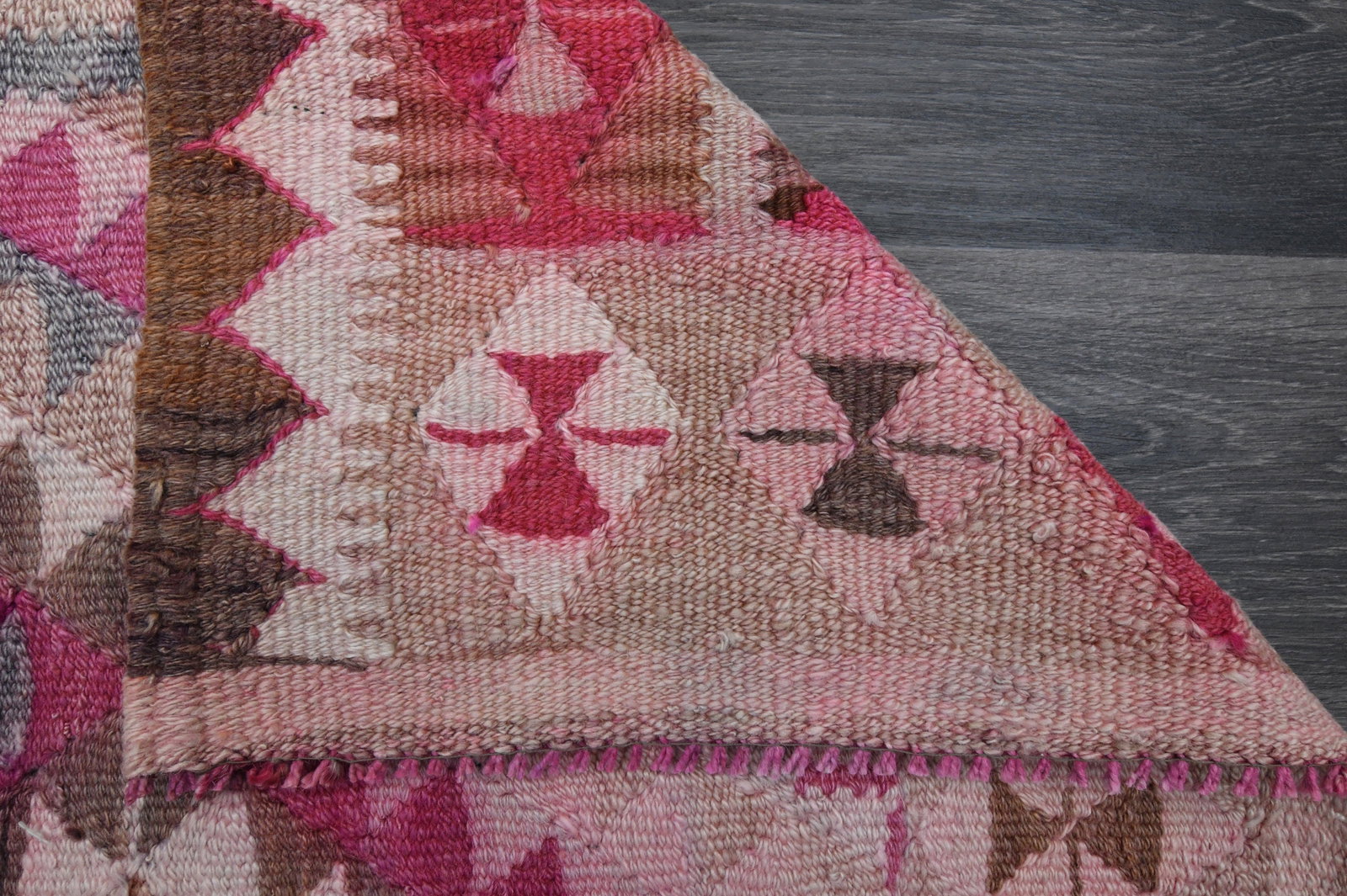 3x8.3 ft, TURKISH KILIM Runner - 16