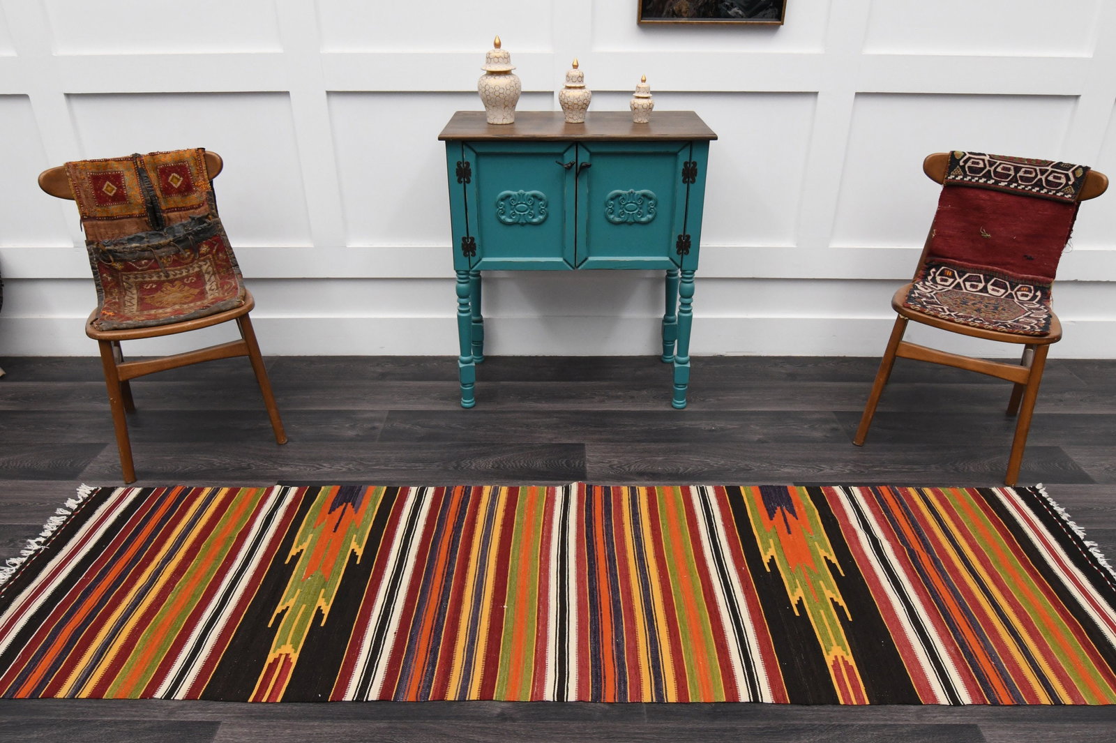 2.4x8.9 ft, TURKISH Rug Runner - 3