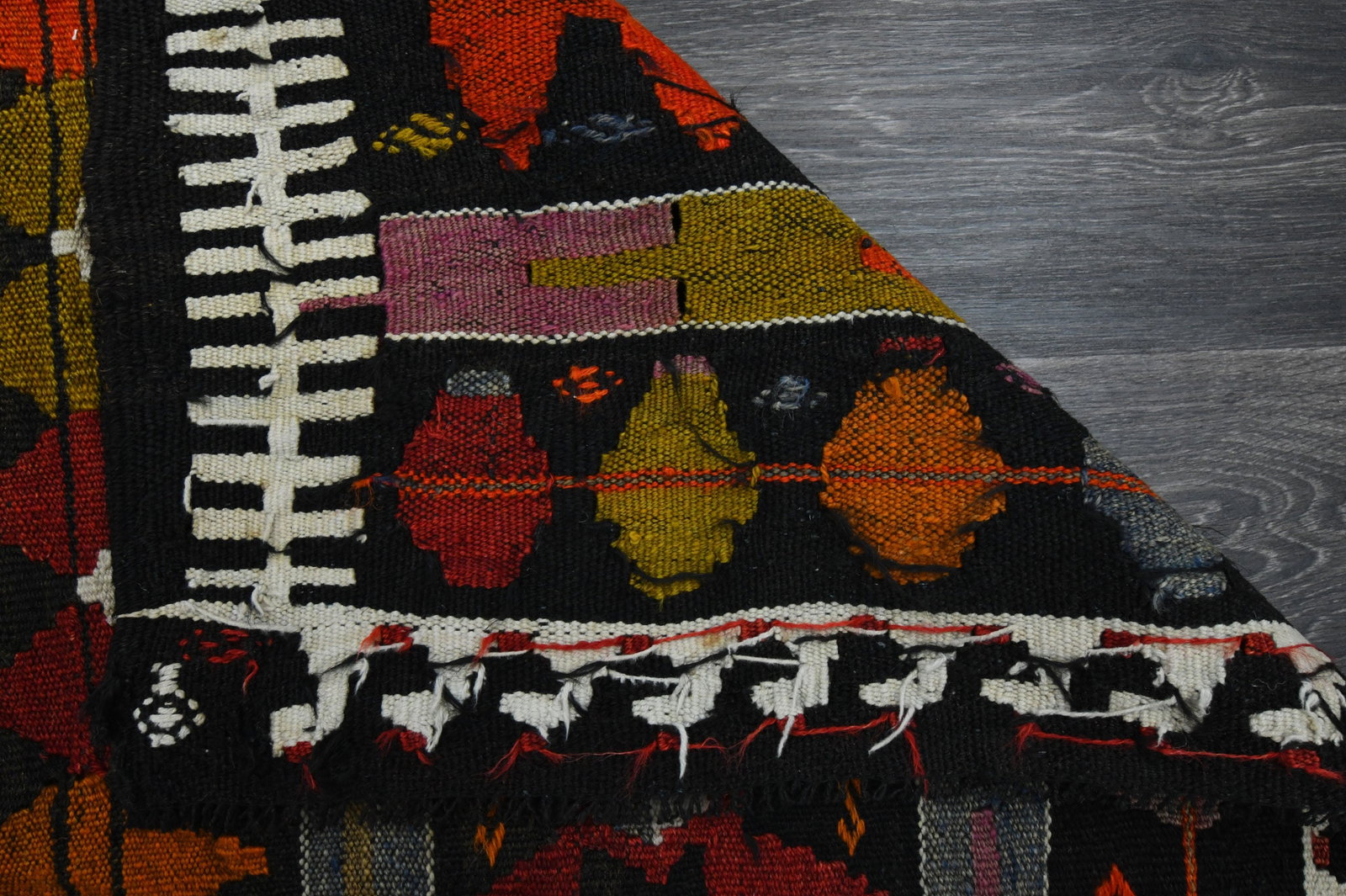 3.1x12 ft, TURKISH KILIM Runner - 16