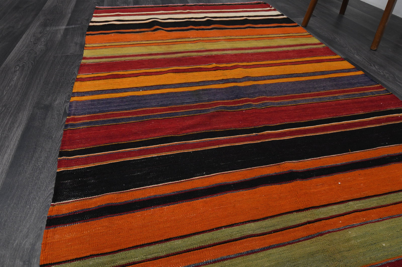 4x11.9 ft, TURKISH KILIM Runner - 13