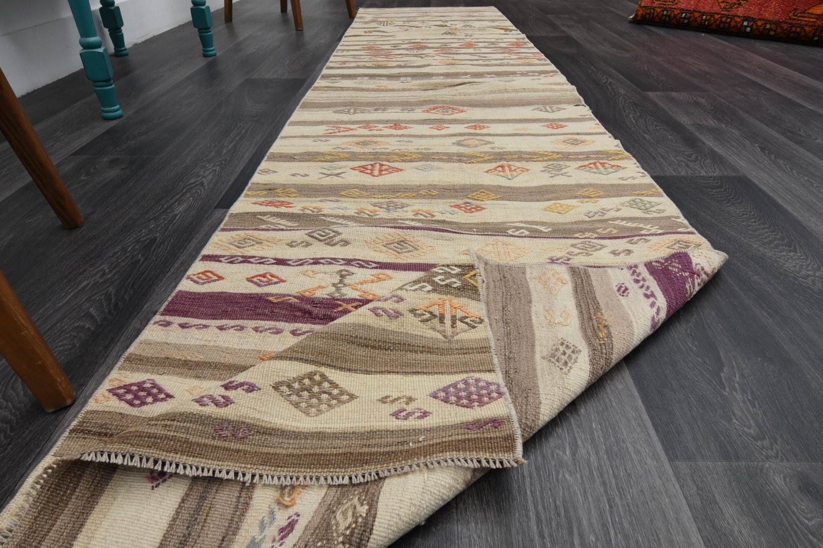 2.5x11.3 ft, TURKISH Rug Runner - 17