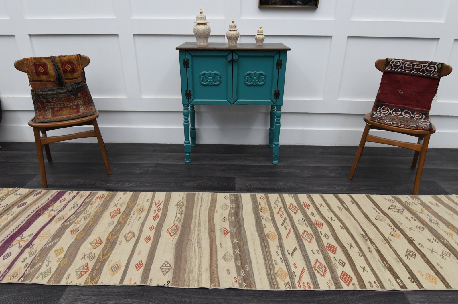 2.5x11.3 ft, TURKISH Rug Runner - 3